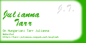 julianna tarr business card